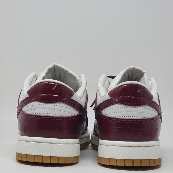 Nike Dunk Low Lux Phantom Red Croc Gum Sole FJ2260-004 Wmns Sz 13 Mens 11.5 New - Picture 6 of 9